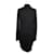 Vestido negro drapeado Helmut Lang Azul - vista 2