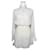 Rag & Bone Vestido de Chiffón de Seda de Algodón Off-White Blanco
