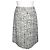 Chanel Falda de tweed negro marfil Blanco