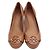 Tory Burch Karamell Logo Keilabsatzschuhe Braun - Ansicht 2