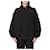Kenzo Oversized Hoodie mit Blumenanstecker Schwarz  - Ansicht 1