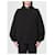 Kenzo Oversized Hoodie mit Blumenanstecker Schwarz  - Ansicht 4