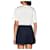 Moncler Bermuda de algodão com patch de logo Azul - vista 6