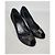 Salvatore Ferragamo Scarpe aperte in pelle nera per donne Nero - vista 2