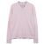 Thom Browne Damen-Polo-Pullover aus Viskose-Jersey mit Kontrastbesatz Pink