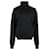 Saint Laurent Wollpullover mit Rollkragen und Logo Schwarz - Ansicht 4