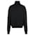 Saint Laurent Wollpullover mit Rollkragen und Logo Schwarz - Ansicht 5