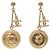 Chanel Orecchini in Oro Clover CC Drop D'oro