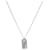 Dior Collar de plata con placa cúbica