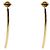 Tiffany & Co Pendientes Gold Bar Dorado