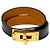 Hermès Bracciale Double Tour Kelly in Pelle Nera Nero