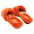 Hermès Sandali Oran in shearling arancione per donne - vista 5
