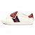 Gucci White Leather BLIND FOR LOVE Lip Patch Ace Women's Sneakers Bianco - vista 4