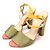Fendi Sandali da donna con logo FF in satin multicolore - vista 2