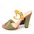 Fendi Sandali da donna con logo FF in satin multicolore - vista 3