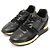 Louis Vuitton Sneakers Runaway da donna in pelle di vitello perforata nera Nero - vista 2