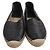 Saint Laurent Espadrilles in pelle nera con paillettes Nero - vista 2