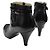 Chanel Botines de cuero negro - vista 4