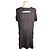 Isabel Marant Vestido de seda gris con corte Castaño