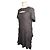Isabel Marant Vestido de seda gris con corte Castaño - vista 2