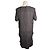Isabel Marant Vestido de seda gris con corte Castaño - vista 4