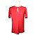 Louis Vuitton Camiseta de algodón rojo con pliegues XS Roja