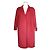 Burberry Pale Red Wool Blend Coat