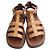 Céline Camel Wani Pattern Strap Sandals Brown - view 2