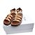 Céline Camel Wani Pattern Strap Sandals Brown - view 5