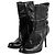 Dior Dekorative Knöchelstiefel mit Absatz Größe CD Schwarz