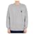 Acne Herrenpullover aus Alpaka mit Logo (Hellgrau) DHH Braun  - Ansicht 1