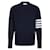 Thom Browne Klassischer Cashmere-Pullover Blau  - Ansicht 1