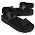 Prada Nylon Buckle Strap Sandals Black - view 5
