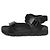 Prada Nylon Buckle Strap Sandals Black - view 6