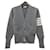 Thom Browne Milano Diagonal Strickjacke Hellgrau Braun  - Ansicht 1
