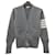 Thom Browne Milano Diagonal Strickjacke Hellgrau Braun  - Ansicht 13
