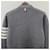 Thom Browne Milano Diagonal Strickjacke Hellgrau Braun  - Ansicht 20