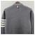 Thom Browne Milano Diagonal Strickjacke Hellgrau Braun  - Ansicht 8
