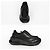 Prada Bürstete Leder-Sneaker Schwarz - Ansicht 9