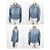 Prada Giacca Bomber in Denim Blu - vista 2