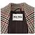 Miu Miu Luxury Biar Female Back Logo Wool Plaid Oversized Check Long Coat Rust Orange - view 10