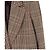 Miu Miu Luxury Biar Female Back Logo Wool Plaid Oversized Check Long Coat Rust Orange - view 6