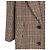 Miu Miu Luxury Biar Female Back Logo Wool Plaid Oversized Check Long Coat Rust Orange - view 7