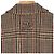Miu Miu Luxury Biar Female Back Logo Wool Plaid Oversized Check Long Coat Rust Orange - view 9