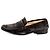 Hermès Mocassino in suede con logo da uomo Marrone - vista 2