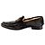 Hermès Mocassino in suede con logo da uomo Marrone - vista 4