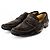 Hermès Mocassino in suede con logo da uomo Marrone - vista 6