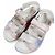 Chanel Sandali Mule Velcro Multi CC Logo per Donne Arcobaleno Pastello Nero - vista 6