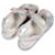 Chanel Sandali Mule Velcro Multi CC Logo per Donne Arcobaleno Pastello Nero - vista 7