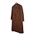 Tom Ford Cappotto lungo in pelle, lana e cashmere per uomo - Marrone